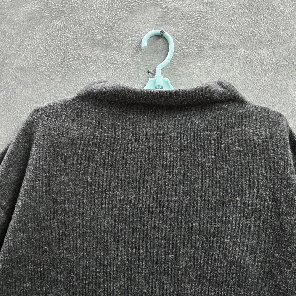 VINTAGE Nike Women Sweatshirt S Gray THERMA-FIT‎ Crop Center Swoosh Logo Y2K